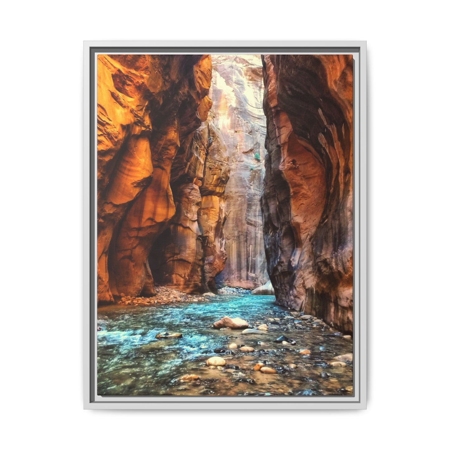 Echoes of the Narrows - Framed Canvas Art
