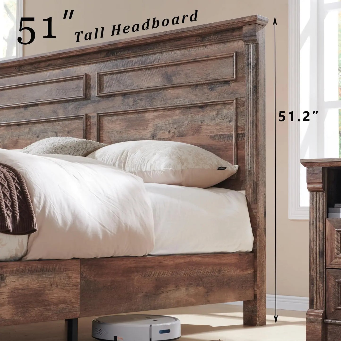 Rustic Haven King Storage Bed
