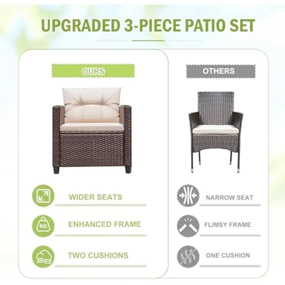Haven Retreat Wicker Patio Conversation Set