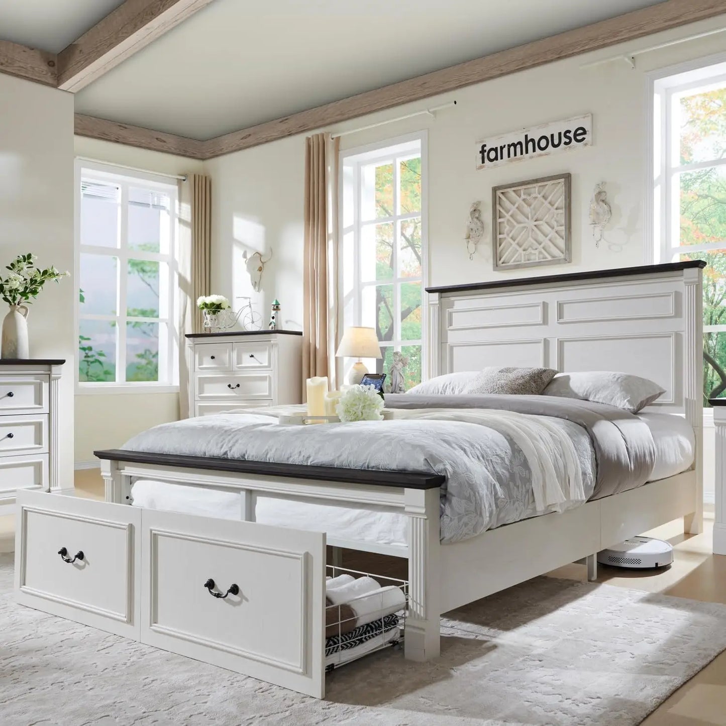 Rustic Haven Queen Storage Bed