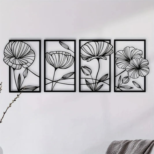 Elegant Bloom Silhouettes