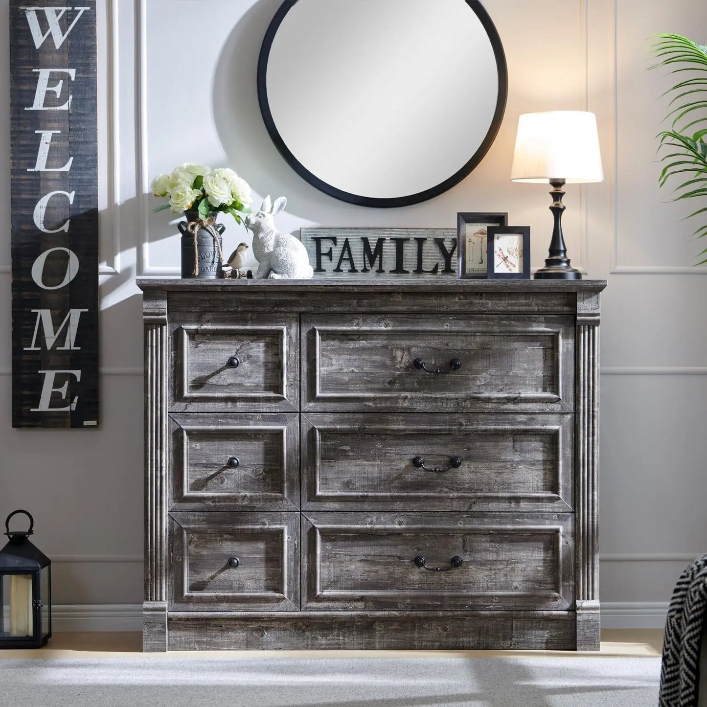 Rustic Haven 6-Drawer Dresser