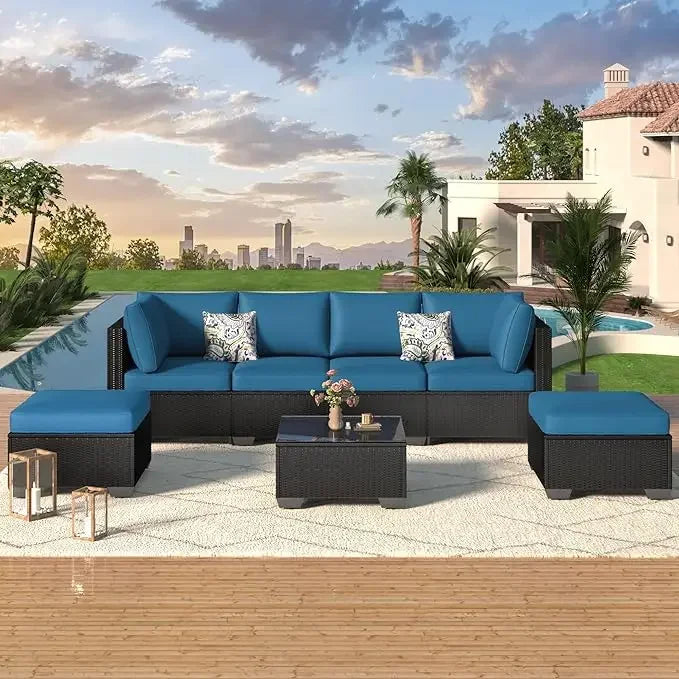 Skyline Wicker Outdoor Sectional Set
