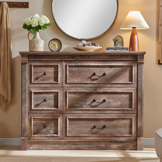 Rustic Haven 6-Drawer Dresser